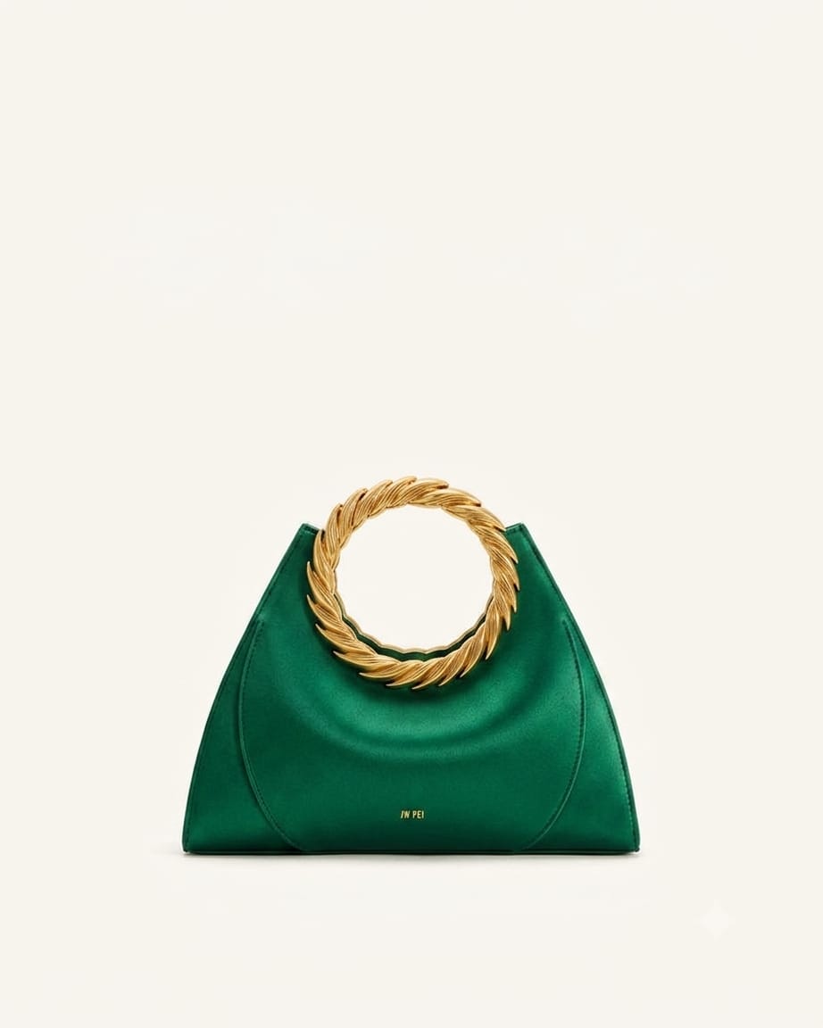 Amiya Leaf Handle Sculpture Bag