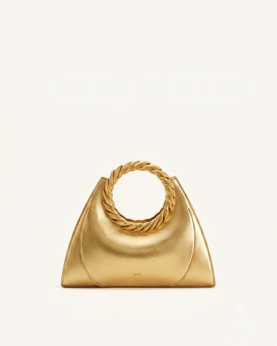 Amiya Leaf Handle Sculpture Bag