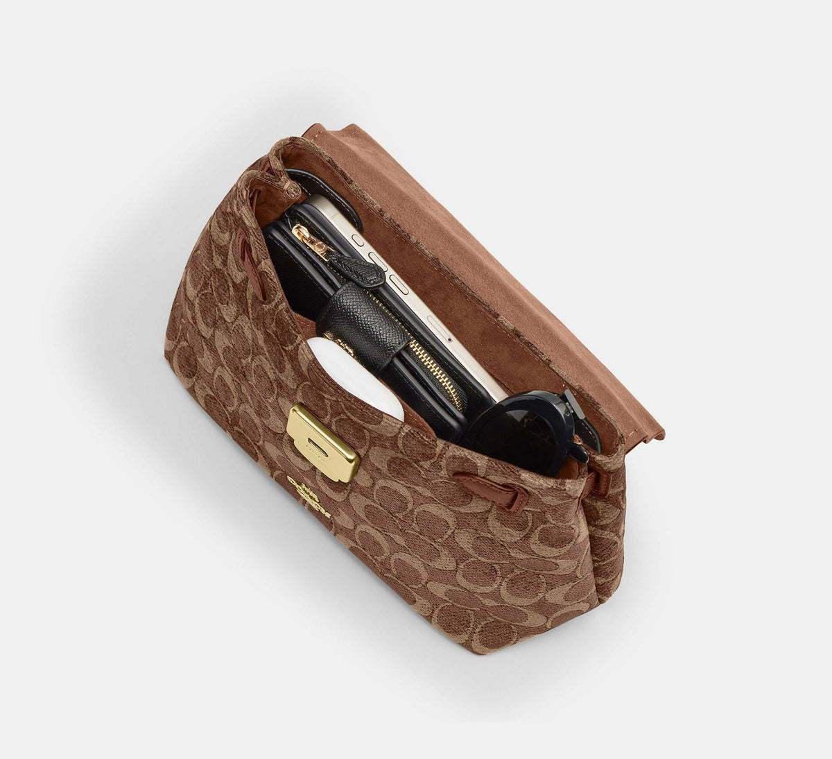 Emory Top Handle Bag In Signature Chenille 5