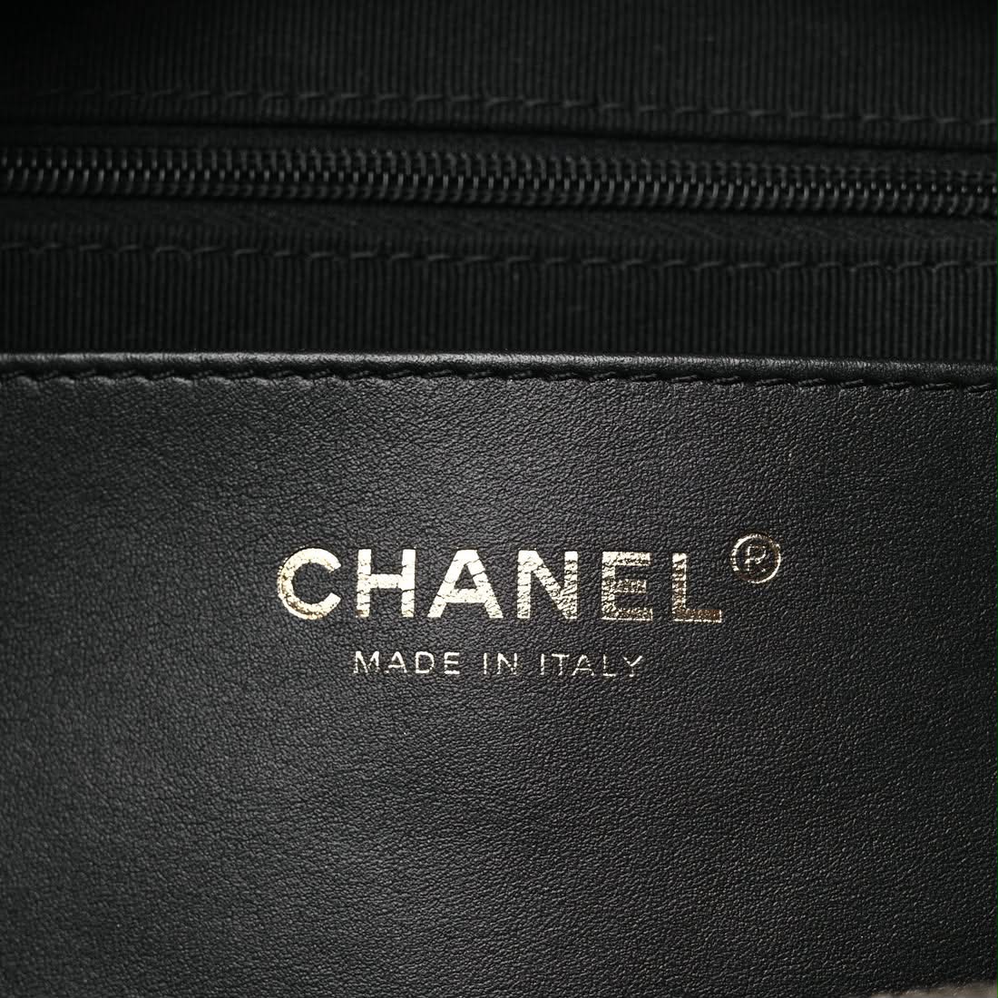Chanel Black Quilted Shiny Lambskin Small Trendy Pockets 8
