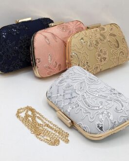 NET Embroidery Clutch