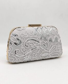 NET Embroidery Clutch